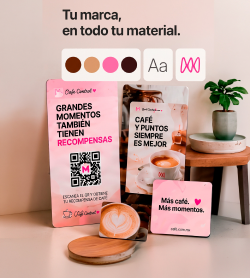 Kit de marca aplicado a materiales de Café Central